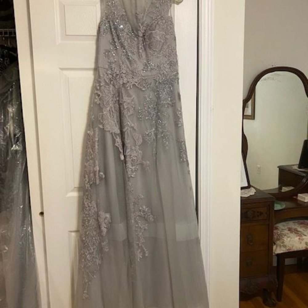 SIZE 12 - NEVER WORN TERI JON/RICKIE FREEDMAN GOWN